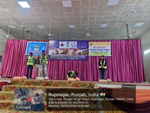  2026-02-02 Seven-day Civil Defence Training Camp Concluded At Government College Ropar